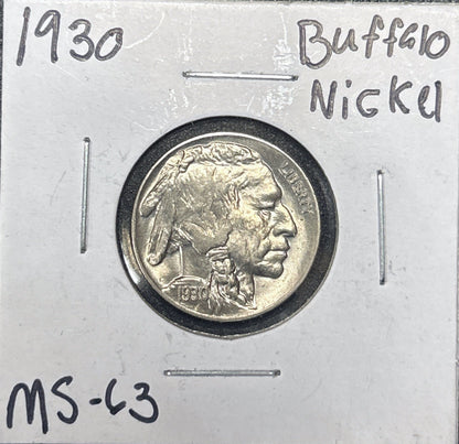 1930 Buffalo Nickel 3095.63-A — Obverse