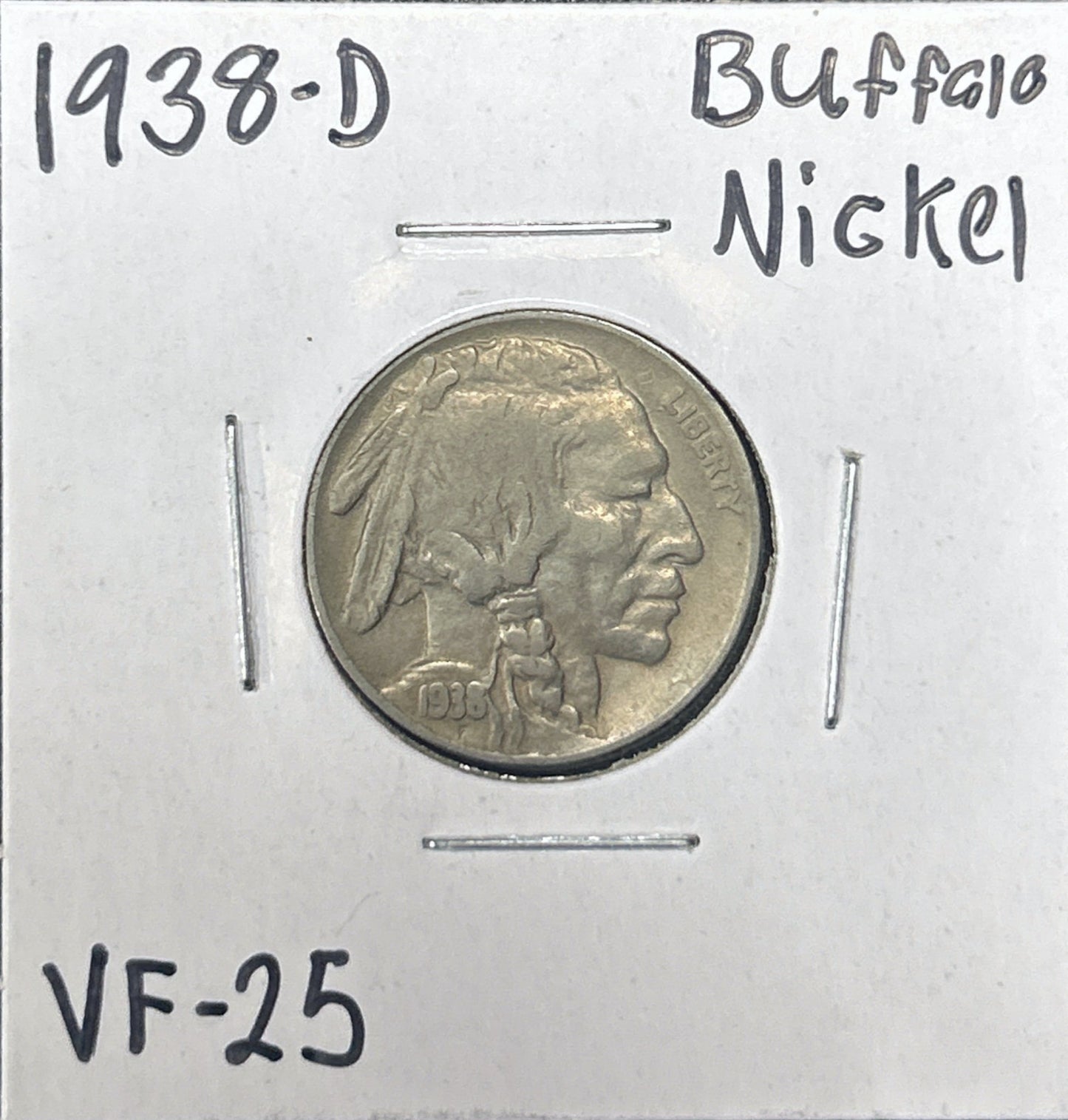 1938-D Buffalo Nickel 3147.25-A — Obverse