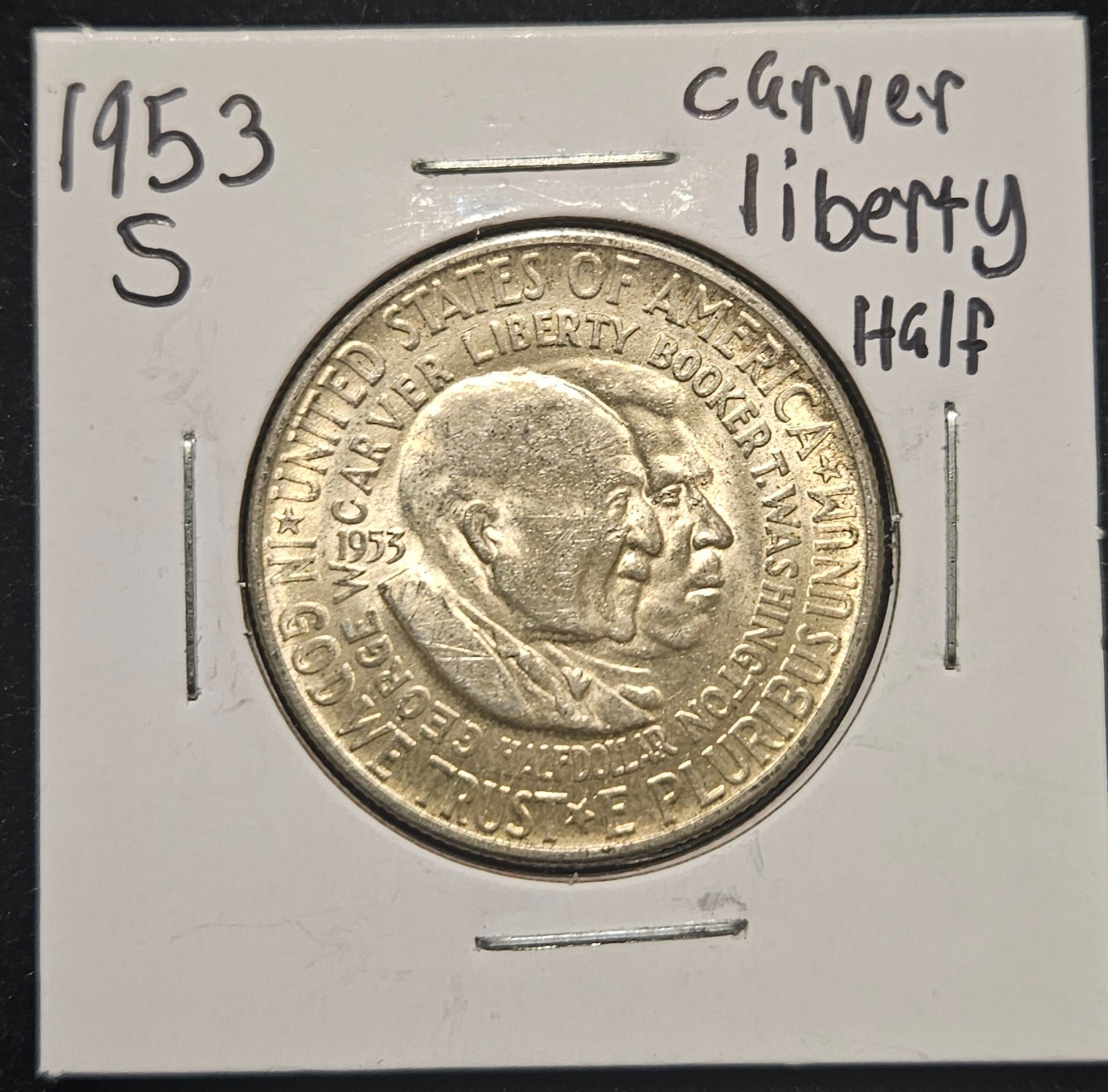 1953-S Washington Carver Commemorative Half Dollar 10040.62-A — Obverse