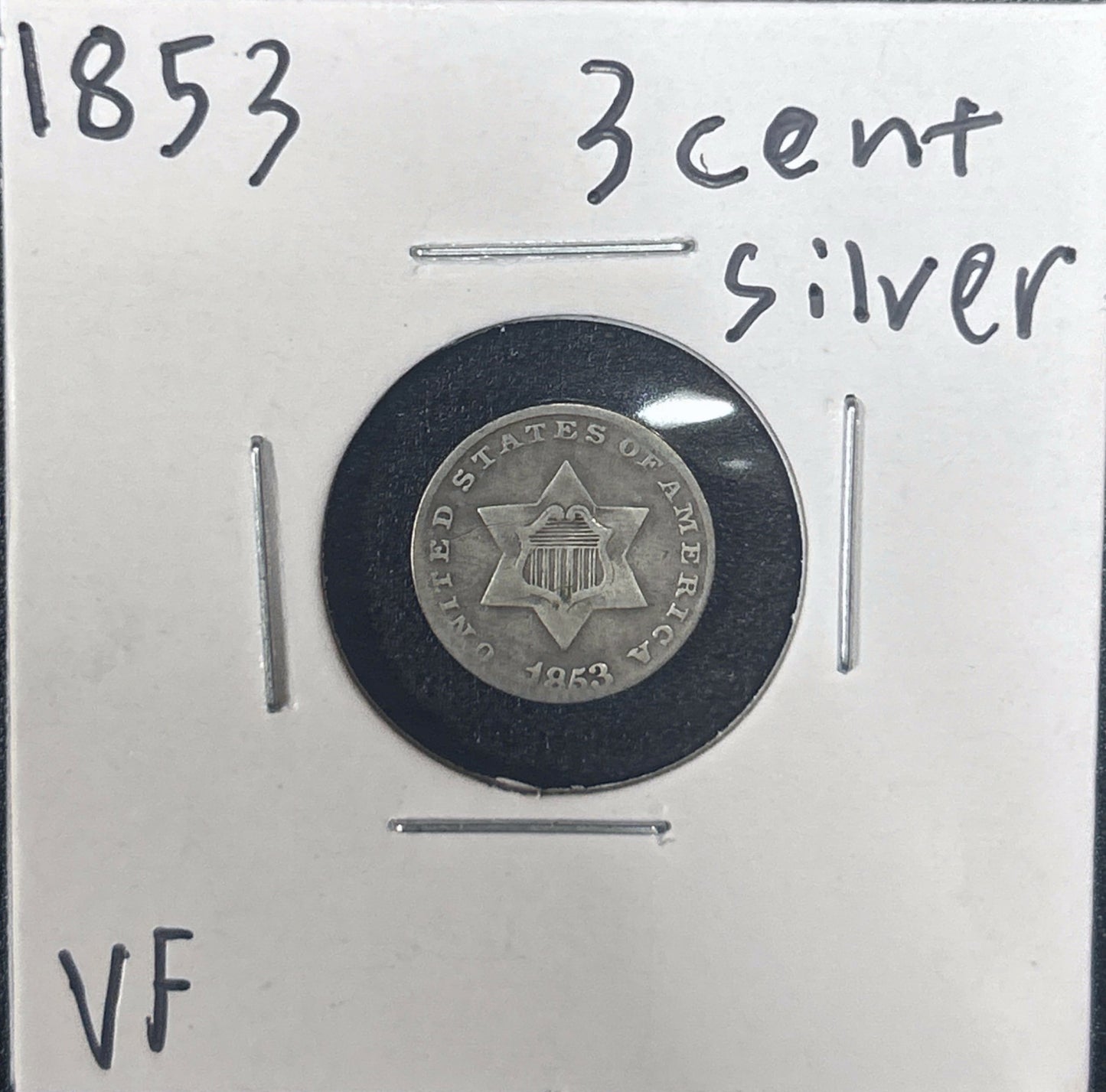 1853 3 Cent Silver 3620.D20-A — Obverse