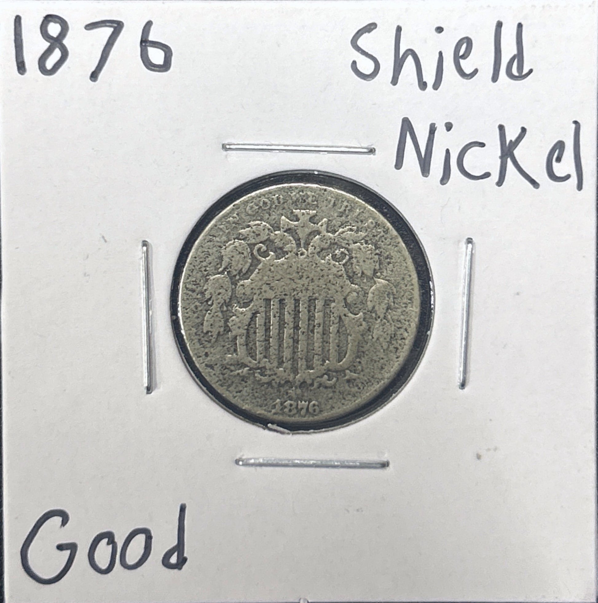 1876 Shield Nickel 2881.D4-A — Obverse