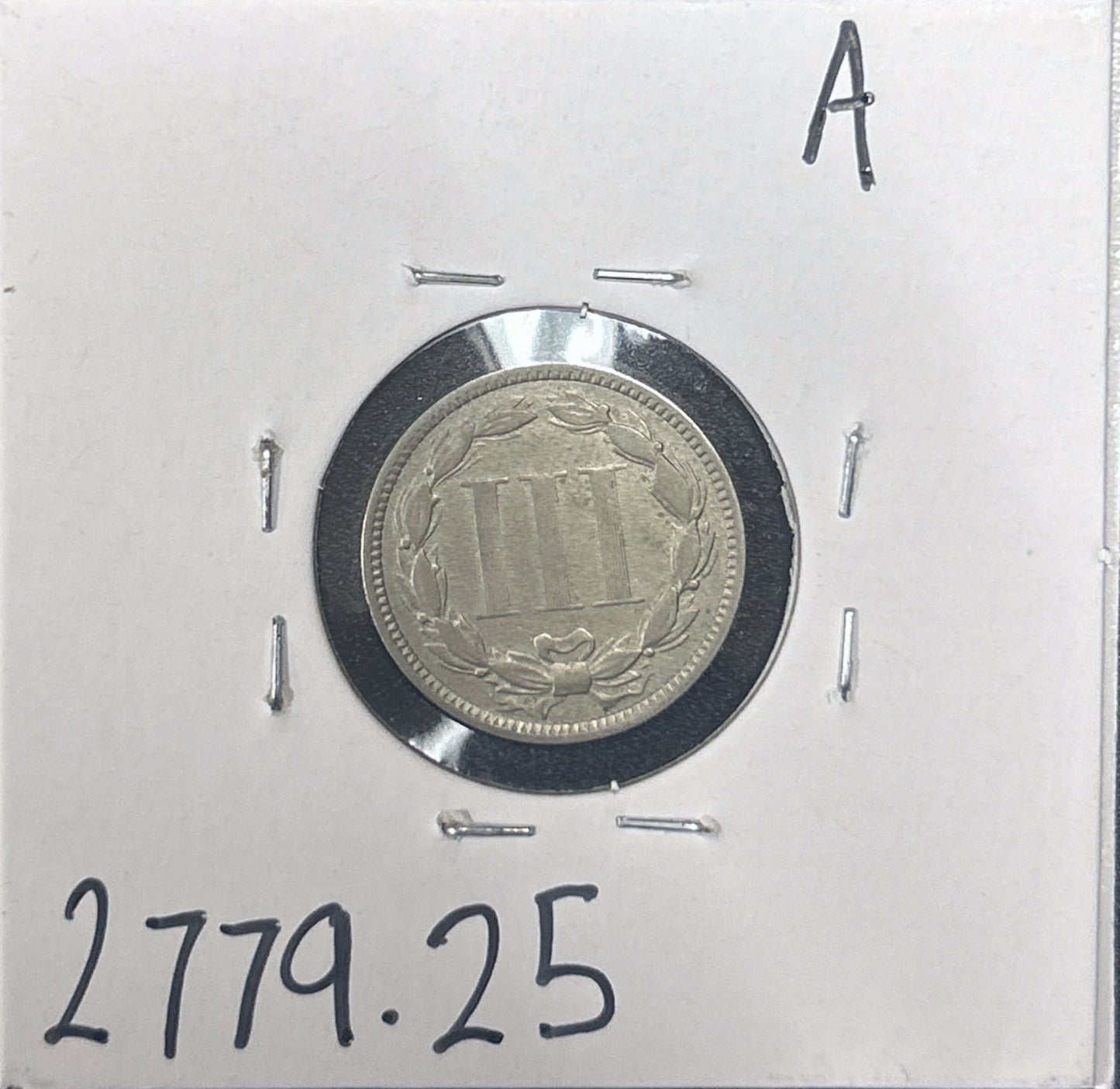 1876 3 Cent Nickel 2779.25-A — Reverse