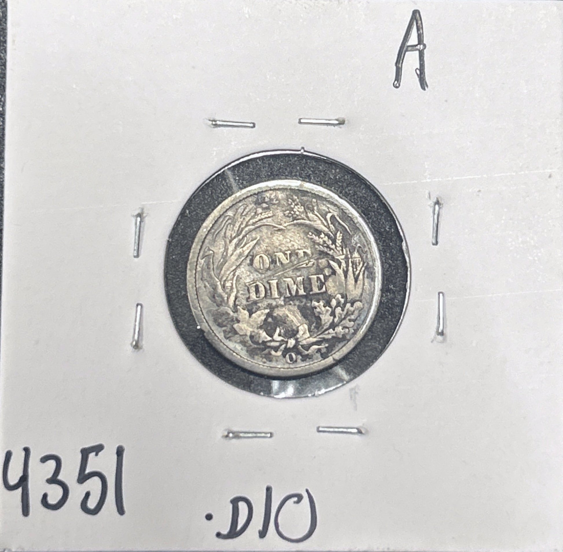 1894-O Barber Dime 4351.D10-A — Reverse