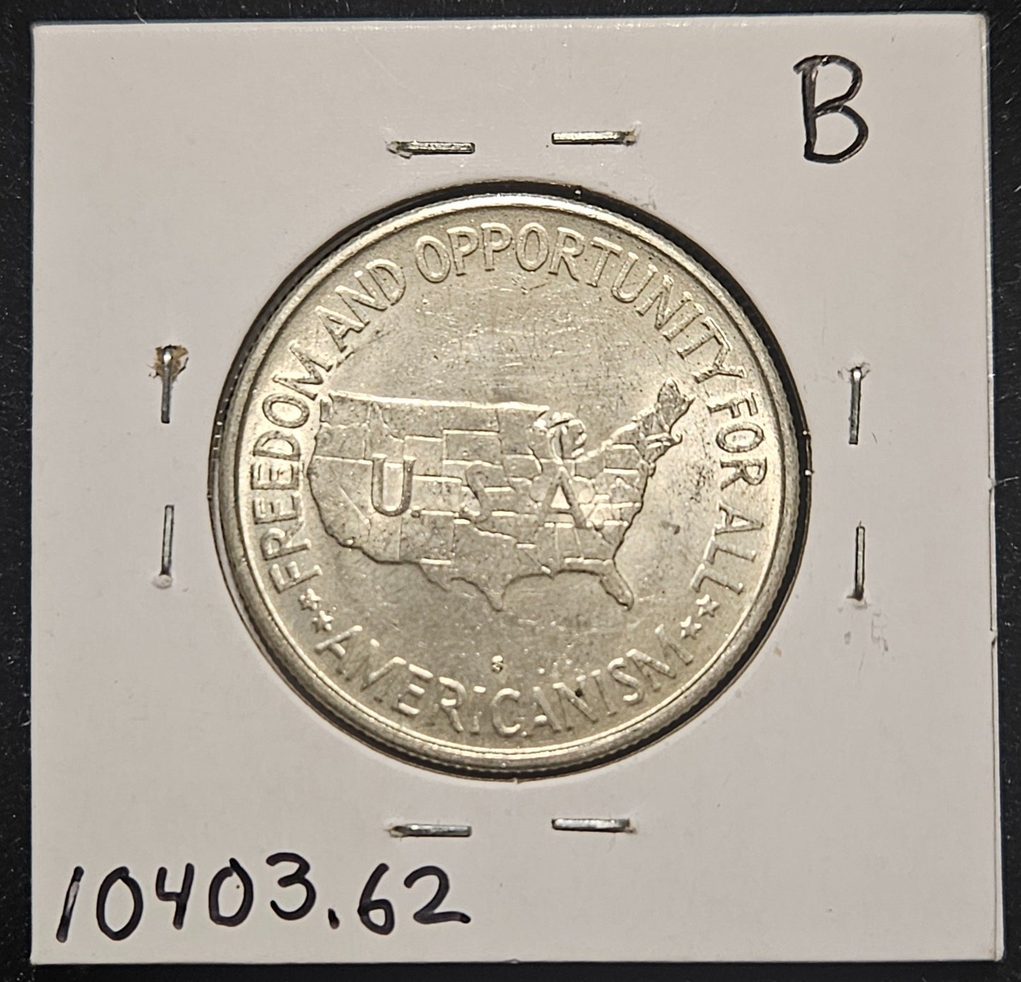 1954-S Washington Carver Commemorative Half Dollar 10402.62-B — Reverse
