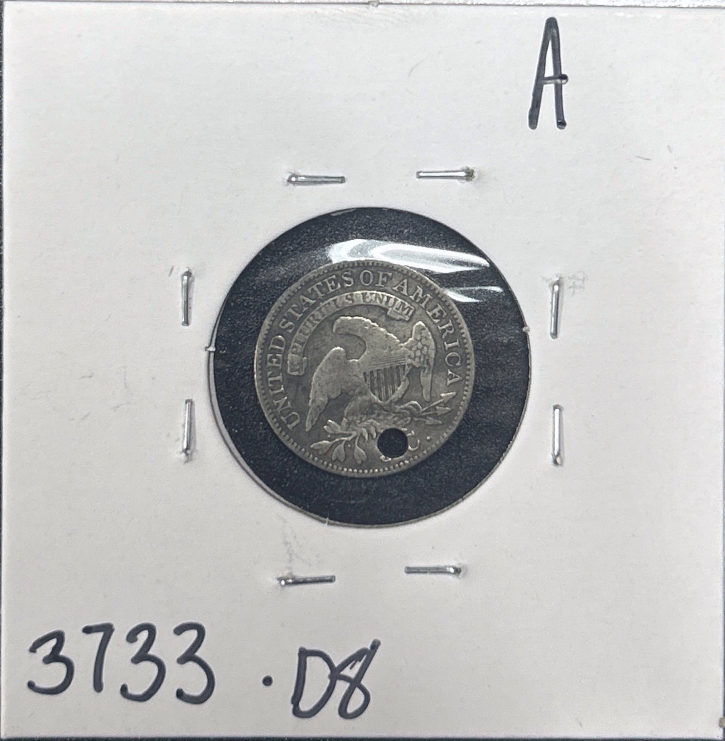 1830 Capped Bust Half Dime 3733.D8-A — Reverse