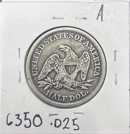 1864-S Seated Half 6350.D25-A — Reverse