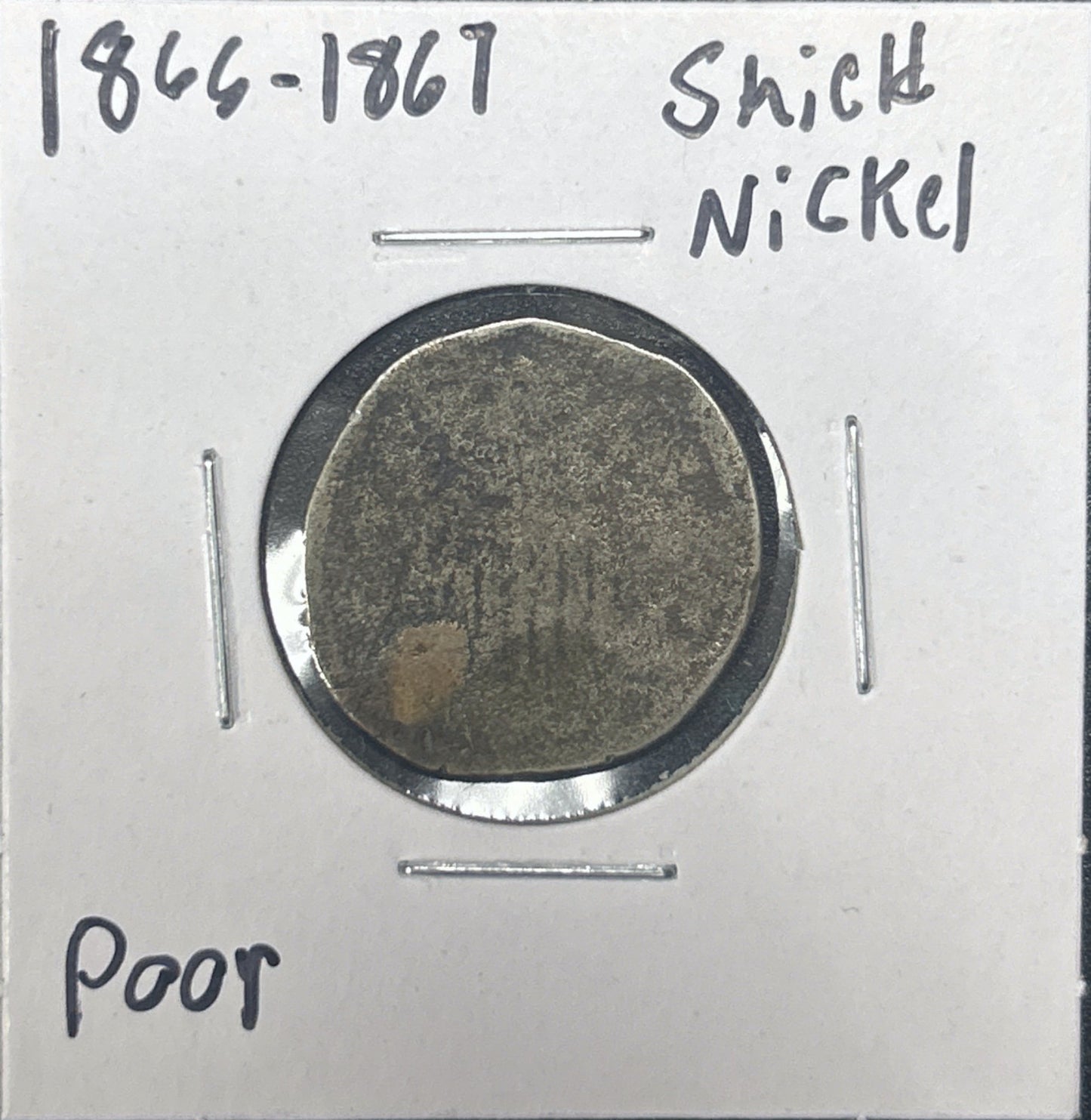 1866-1867 Shield Nickel 72351.D1-A — Obverse