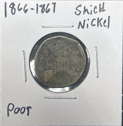 1866-1867 Shield Nickel 72351.D1-A — Obverse