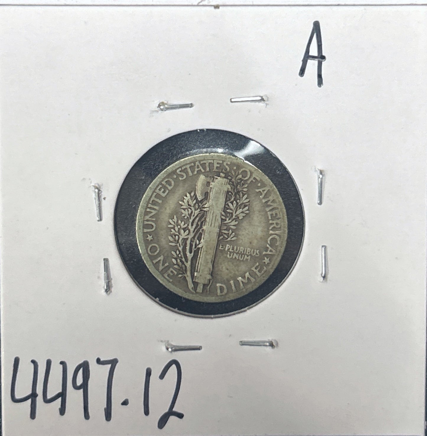 1931 Mercury Dime 4497.12-A — Reverse