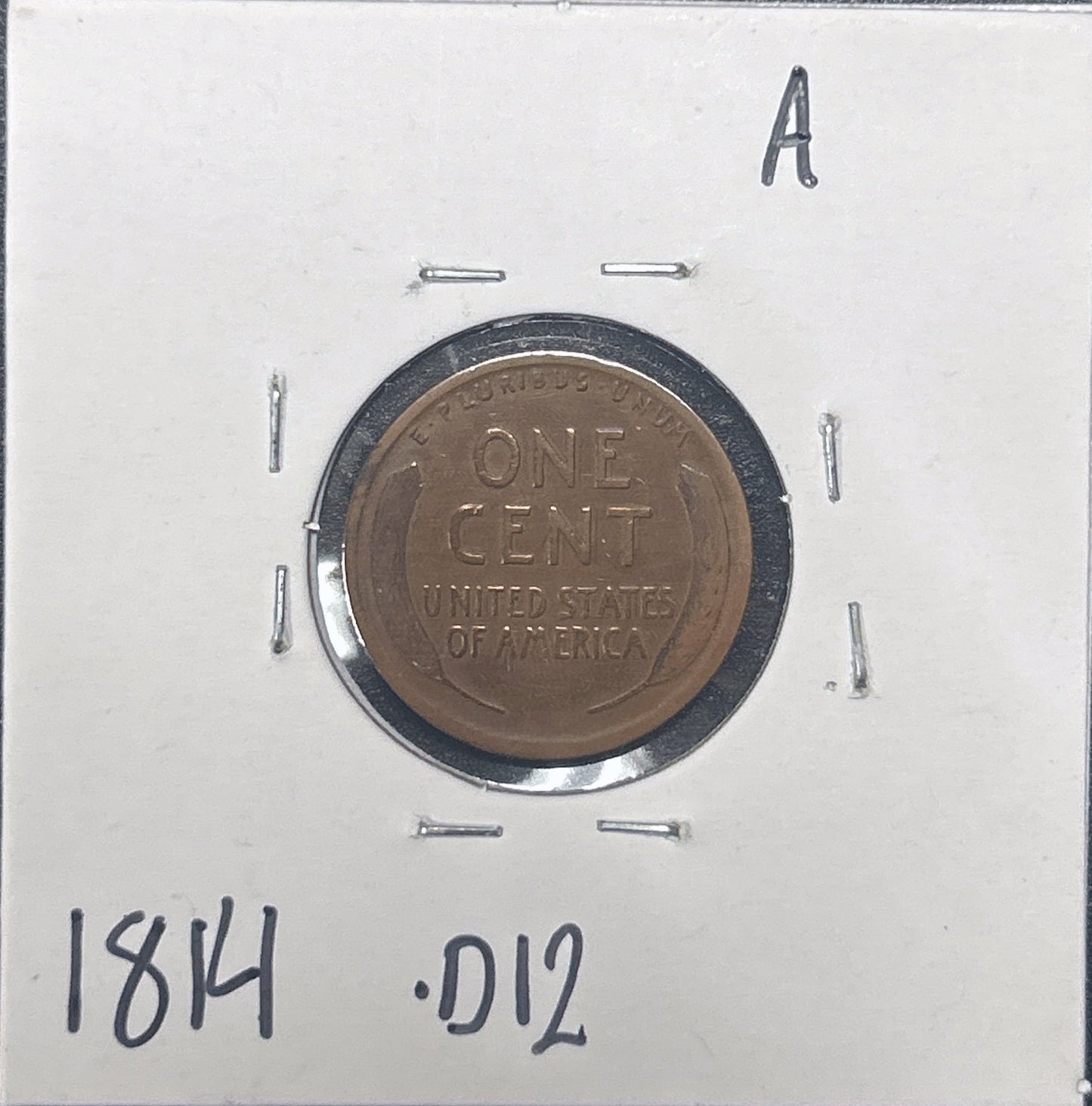 1912-D Wheat Cent 1814.D12-A — Reverse