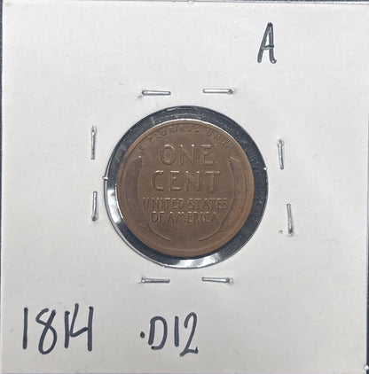 1912-D Wheat Cent 1814.D12-A — Reverse