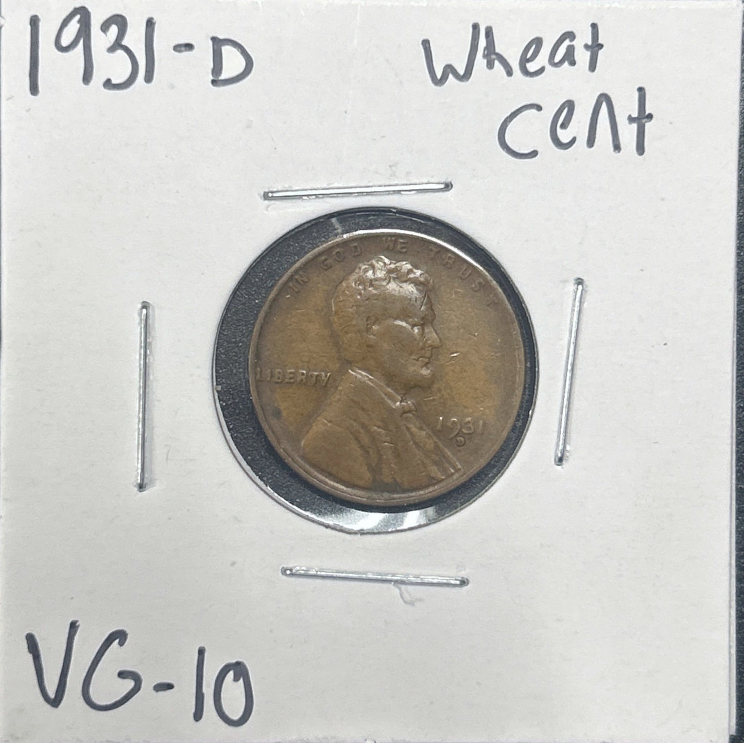1931-D Wheat Cent 1925.10-A — Obverse