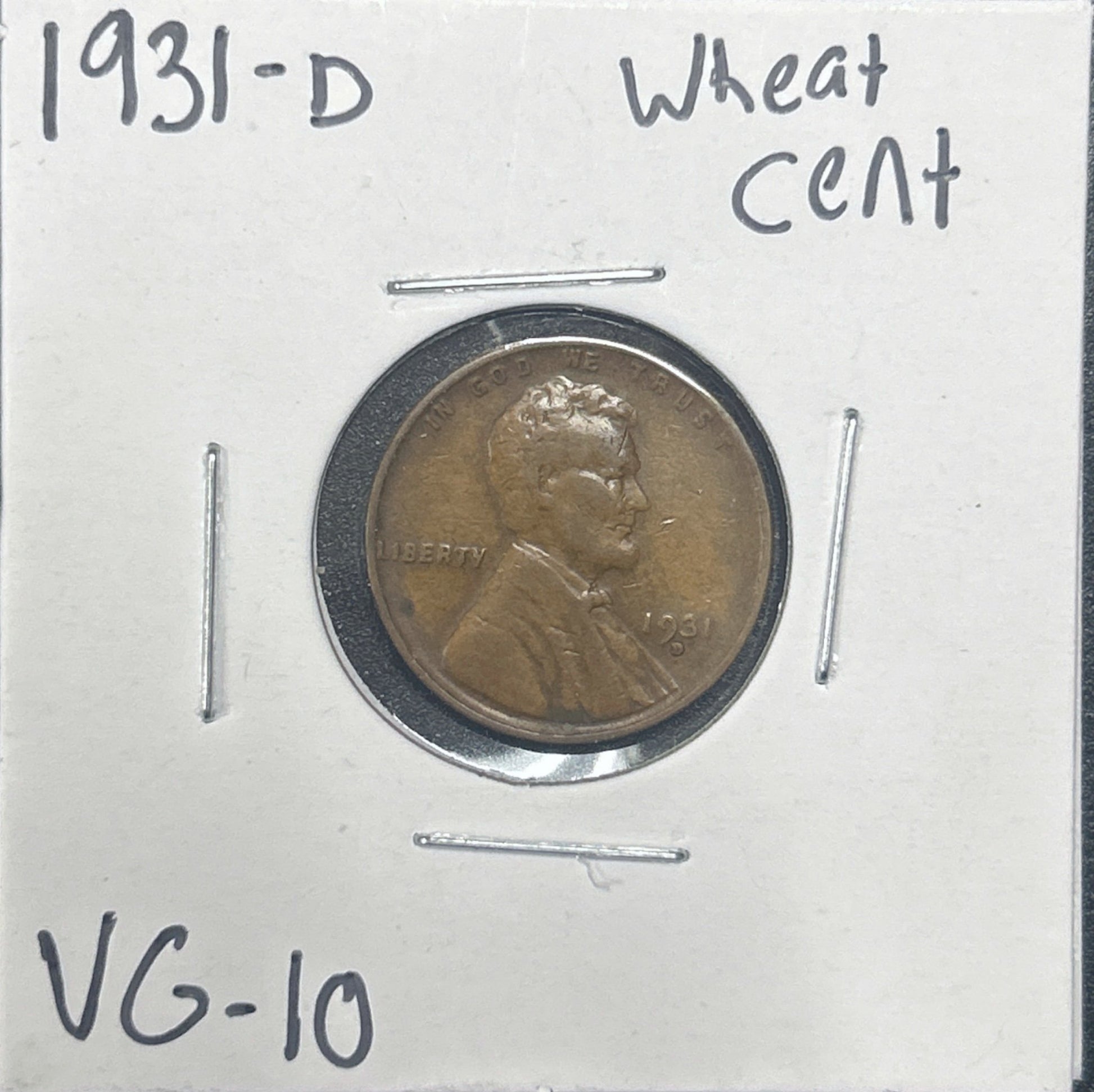 1931-D Wheat Cent 1925.10-A — Obverse