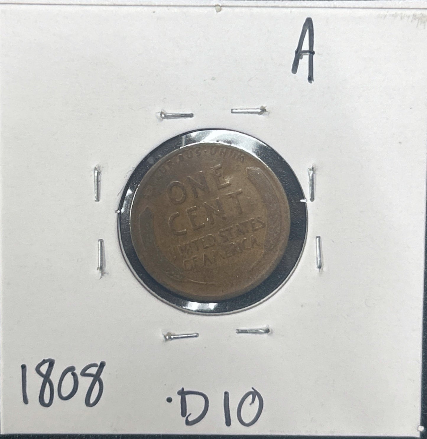1911-D Wheat Cent 1808.D10-A — Reverse