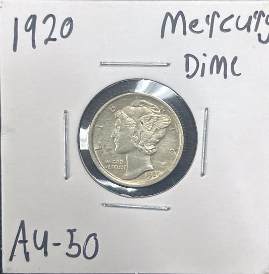 1920 Mercury Dime 4477.50-A — Obverse