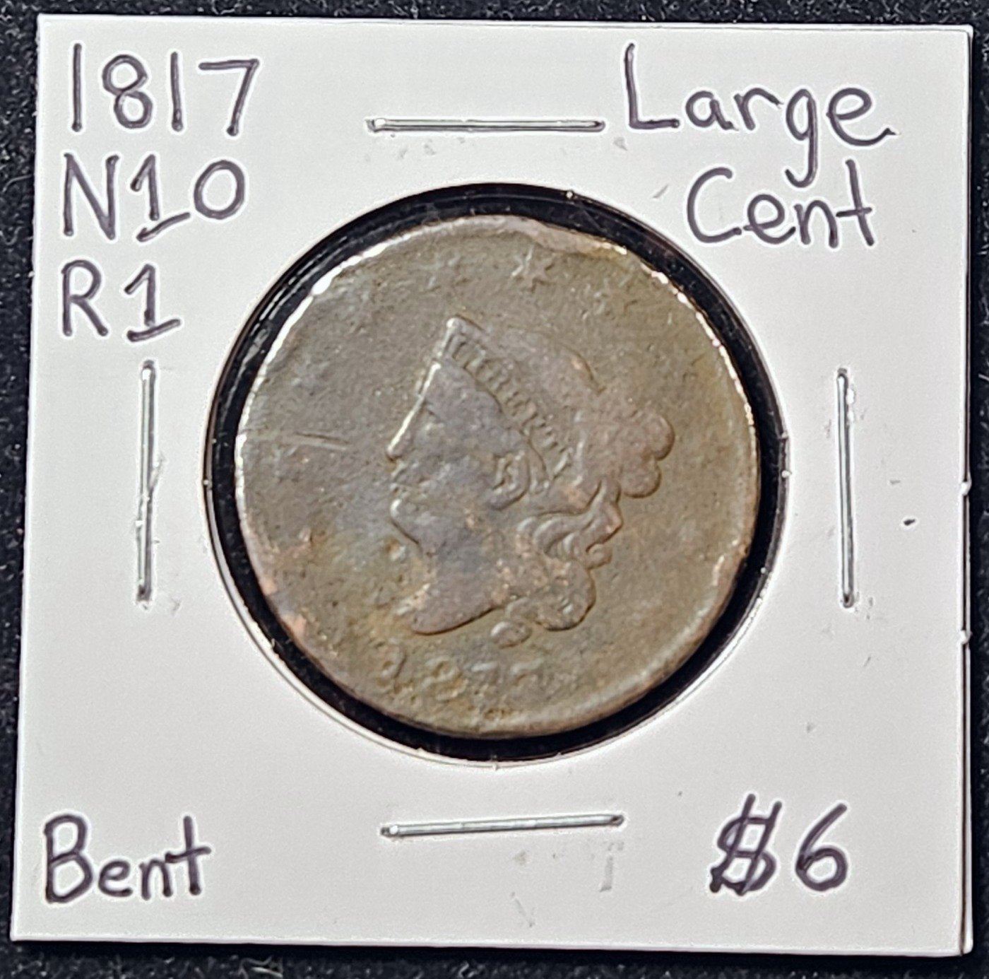 1817 Large Cent N10 R1 Great Value!!! 80145.D2-A — Obverse