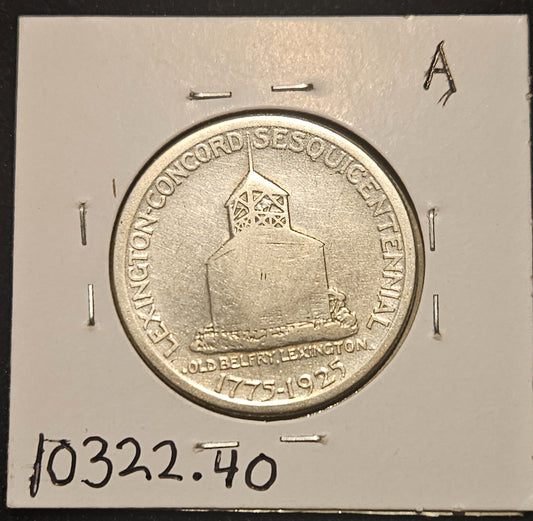 1925 Lexington Concord Commemorative Half Dollar XF 10332.40-A — Reverse