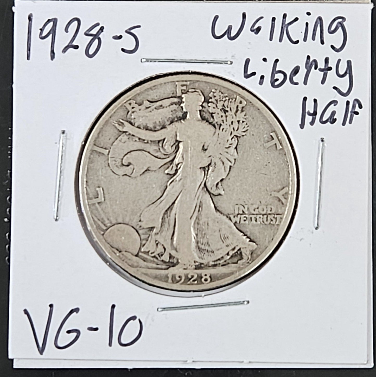 1928-S Walking Liberty Half Dollar VG-10 6727.10-A — Obverse