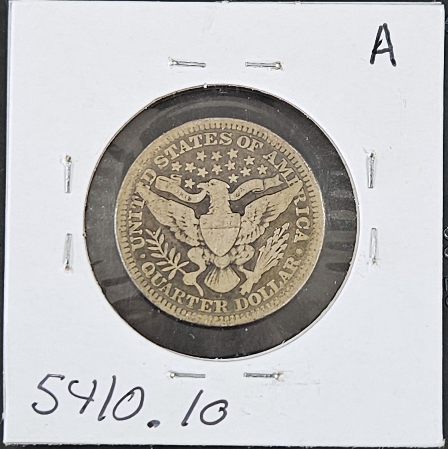 1914 Barber Quarter VG-10 5410.10-A — Reverse