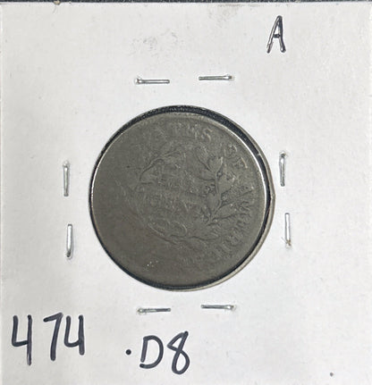 1804 Draped Bust Half Cent 474.D8-A — Reverse