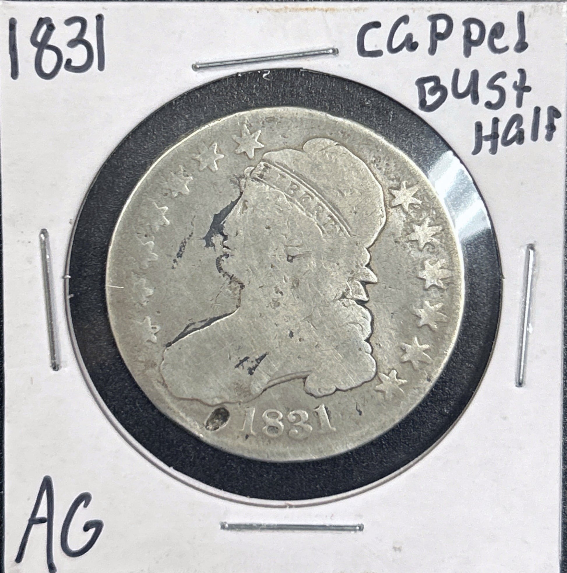 1831 Capped Bust Half Dollar 6198.D3-A — Obverse
