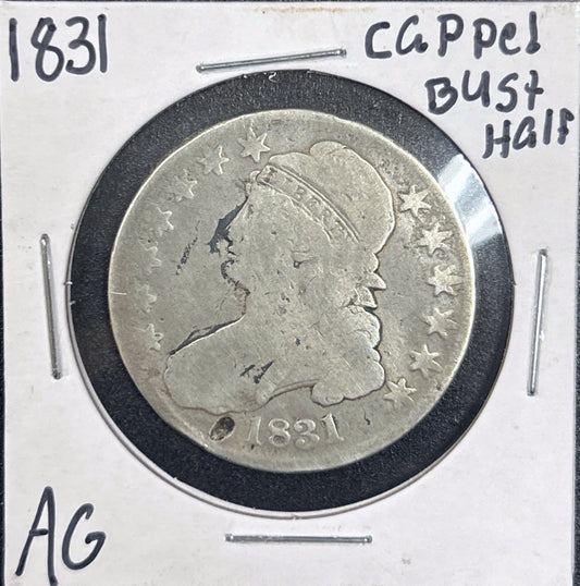 1831 Capped Bust Half Dollar 6198.D3-A — Obverse