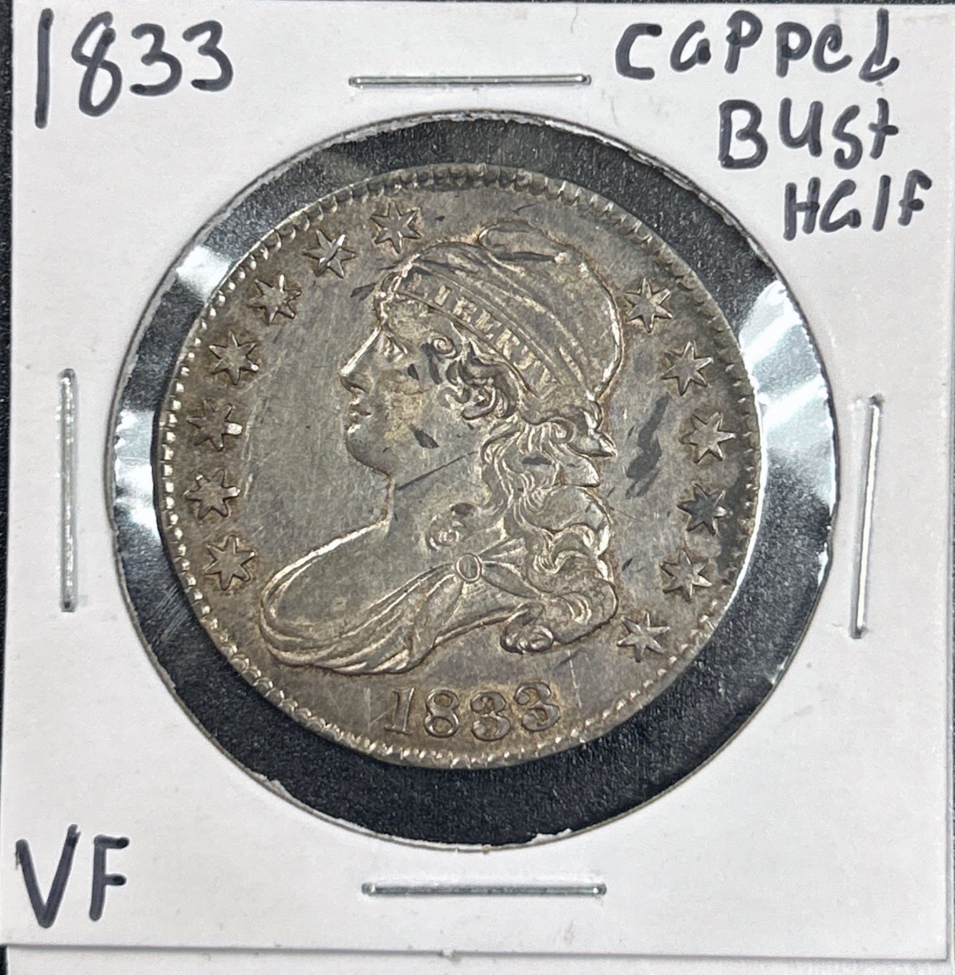 1833 Capped Bust Half Dollar 6203.D30-A — Obverse