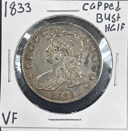 1833 Capped Bust Half Dollar 6203.D30-A — Obverse