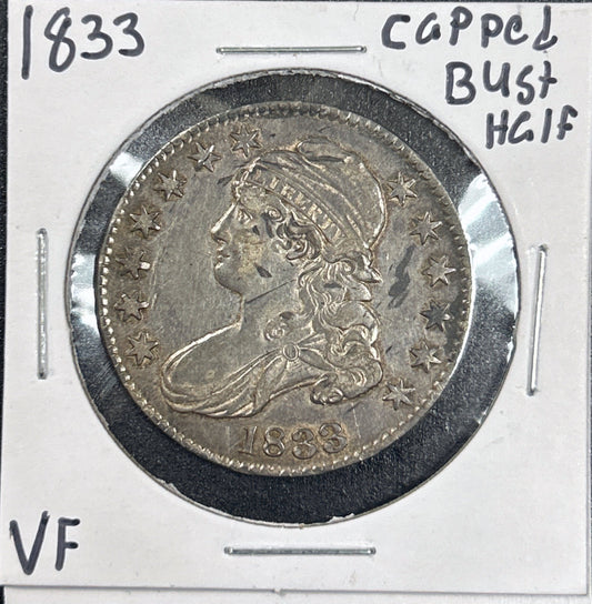 1833 Capped Bust Half Dollar 6203.D30-A — Obverse