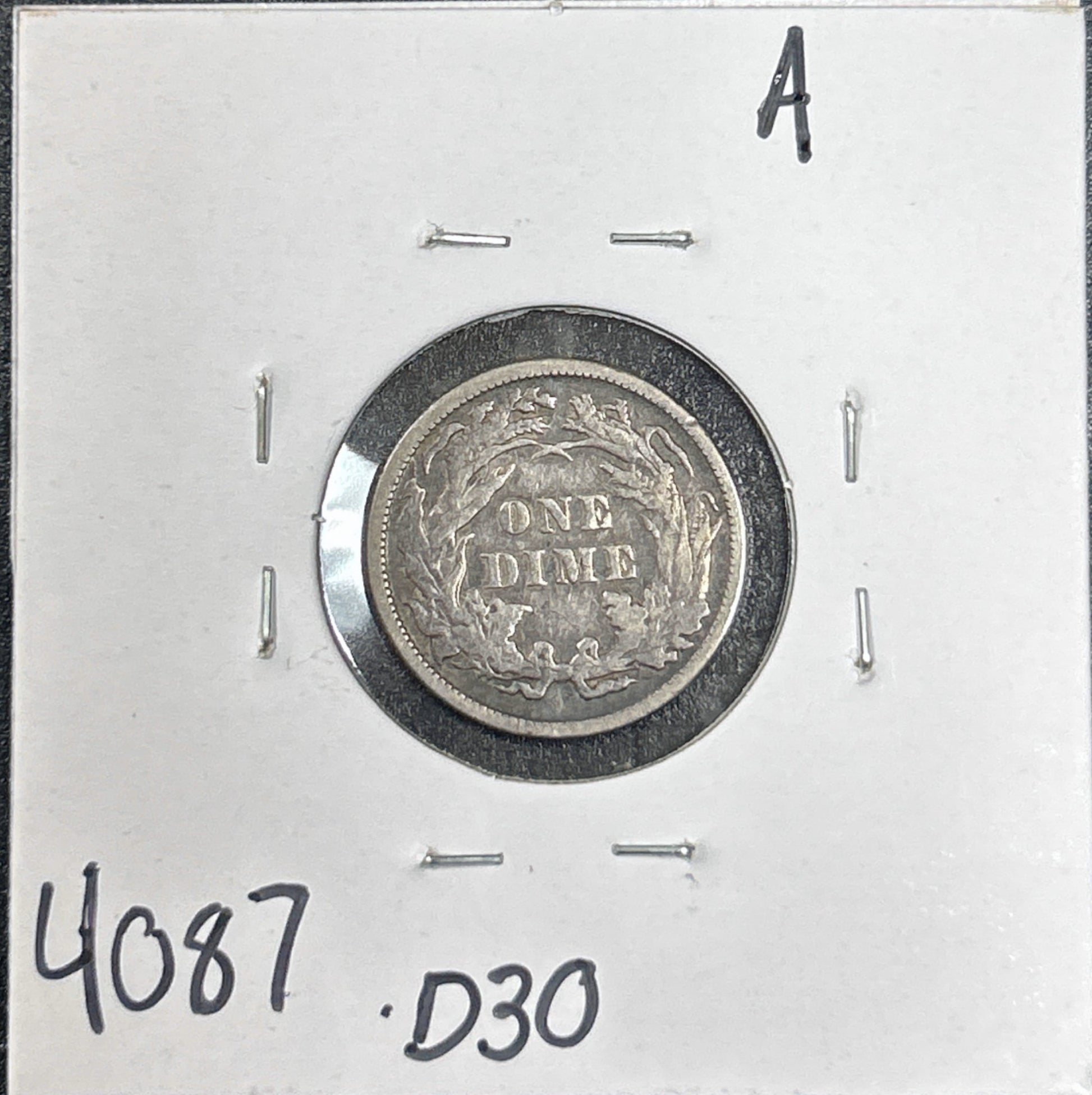1891 Seated Dime 4087.D30-A — Reverse