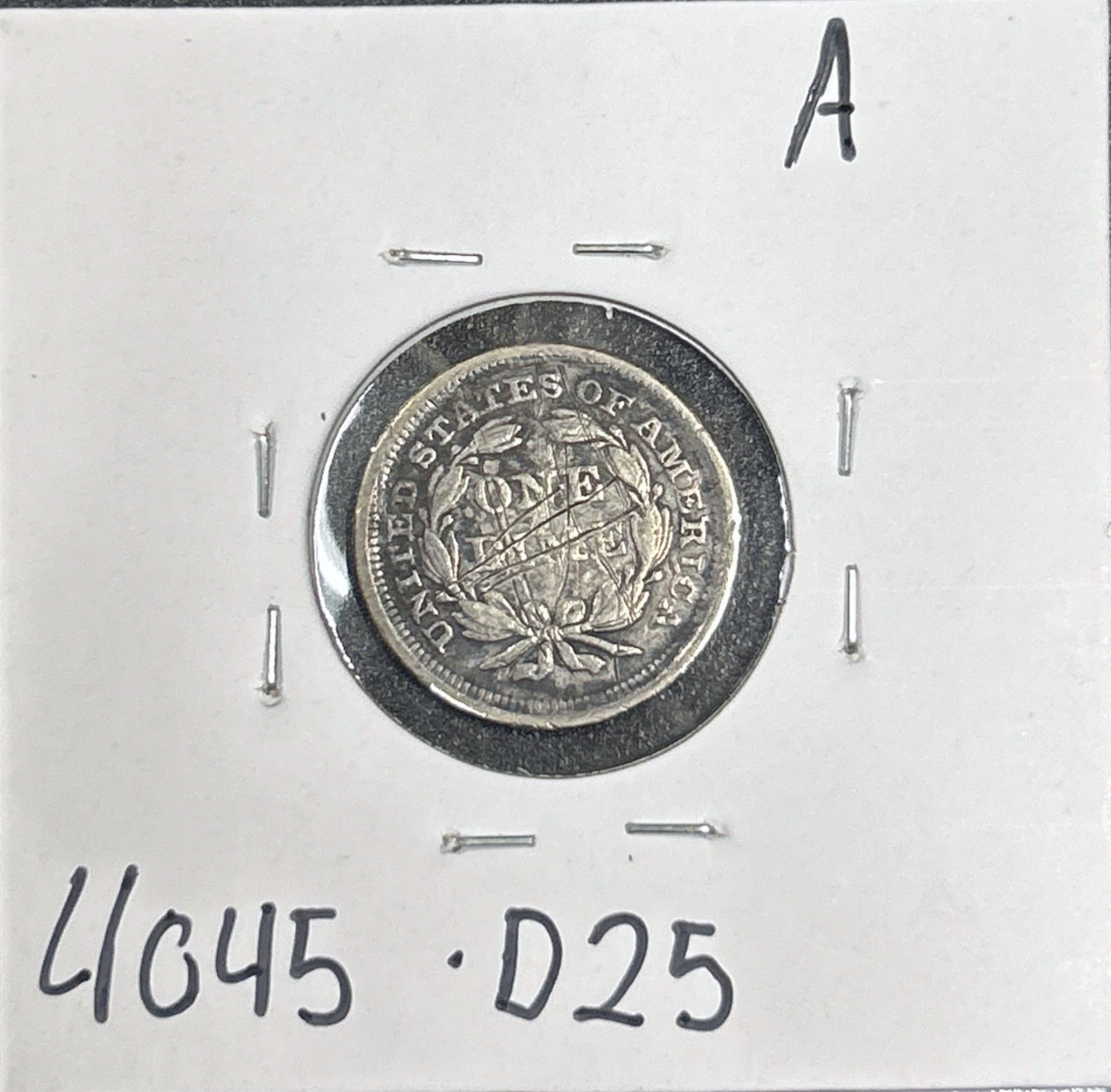 1853 Seated Dime Arrows 4045.D25-A — Reverse