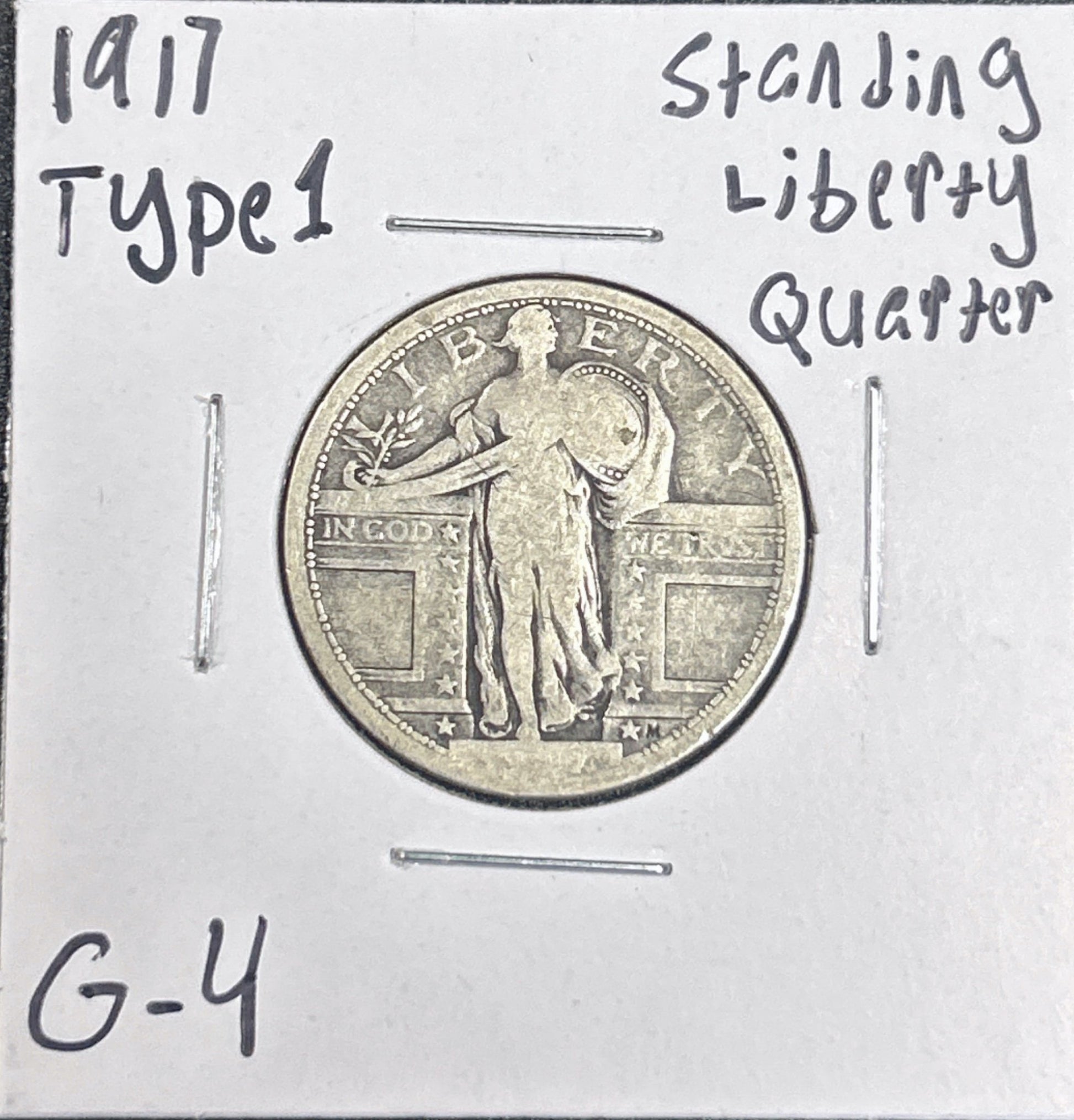 1917 Standing Liberty Quarter Type 1 5535.4-A — Obverse