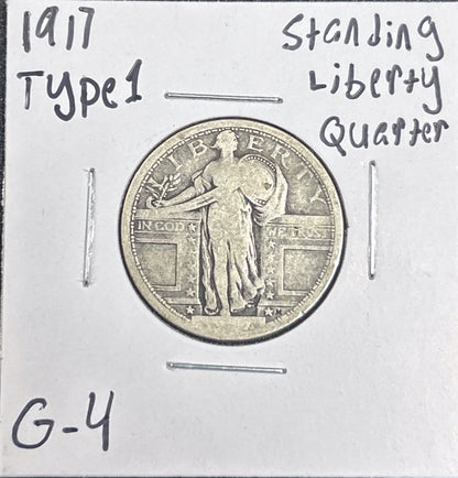 1917 Standing Liberty Quarter Type 1 5535.4-A — Obverse