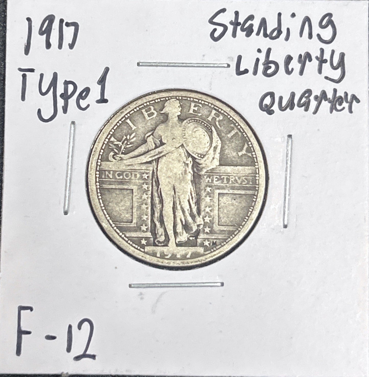 1917 Standing Liberty Quarter Type 1 5535.12-B — Obverse