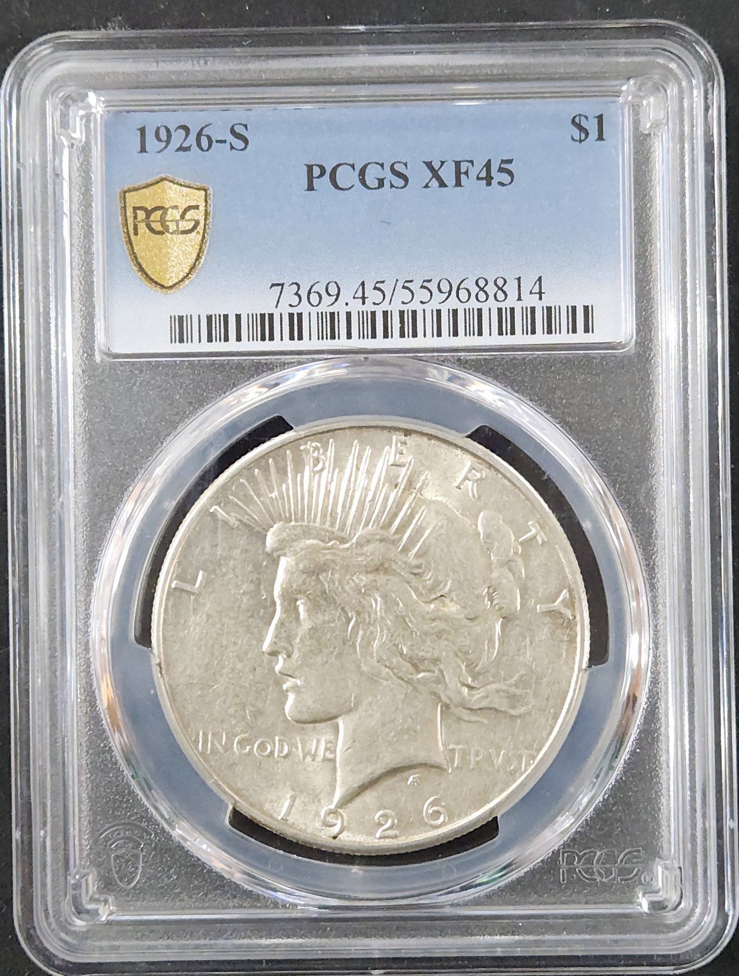 1926-S Peace Dollar XF45 PCGS 7906.45-1000073690045055968814 — Obverse
