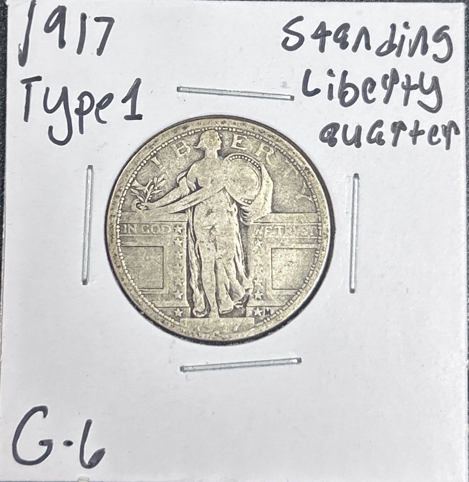 1917 Standing Liberty Quarter Type1 5535.6-A — Obverse