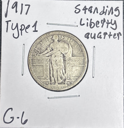 1917 Standing Liberty Quarter Type1 5535.6-A — Obverse