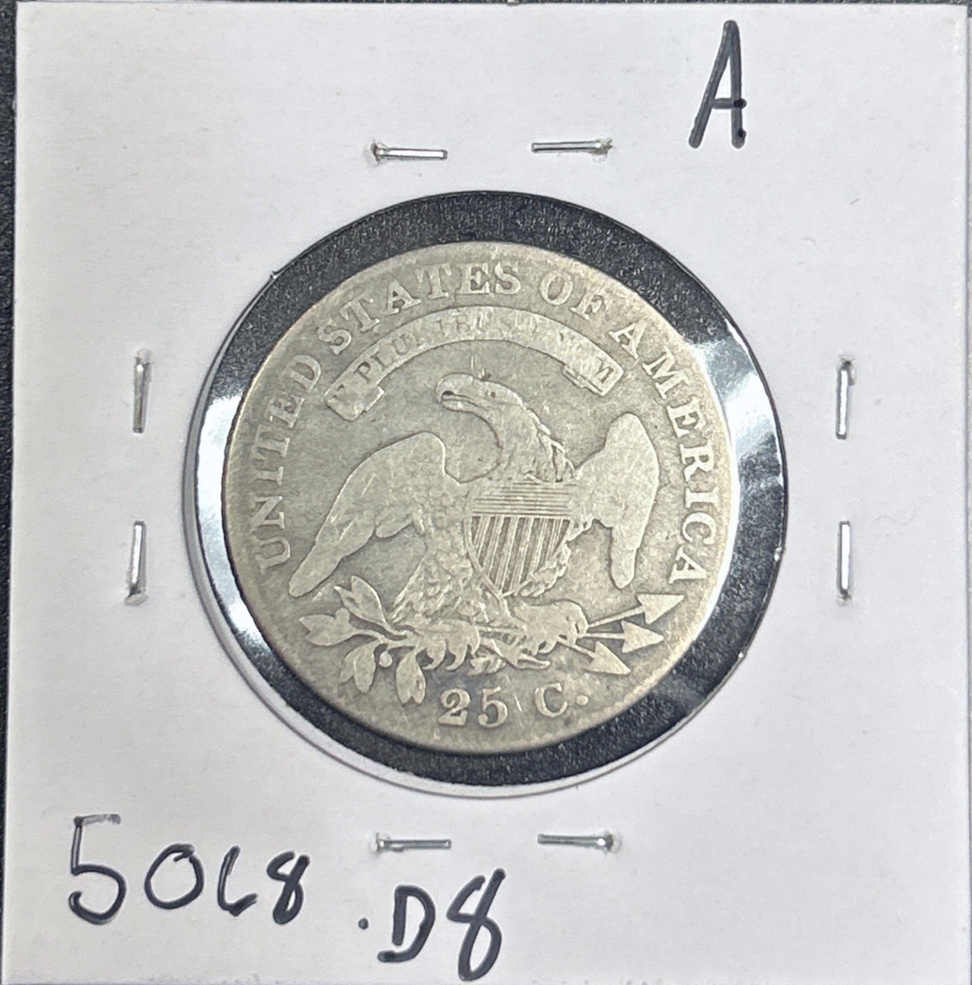 1821 Capped Bust Quarter 5068.D8-A — Reverse