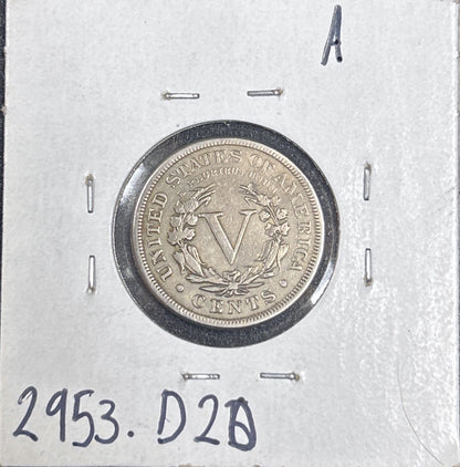 1888 V-Nickel 2953.D20-A — Reverse
