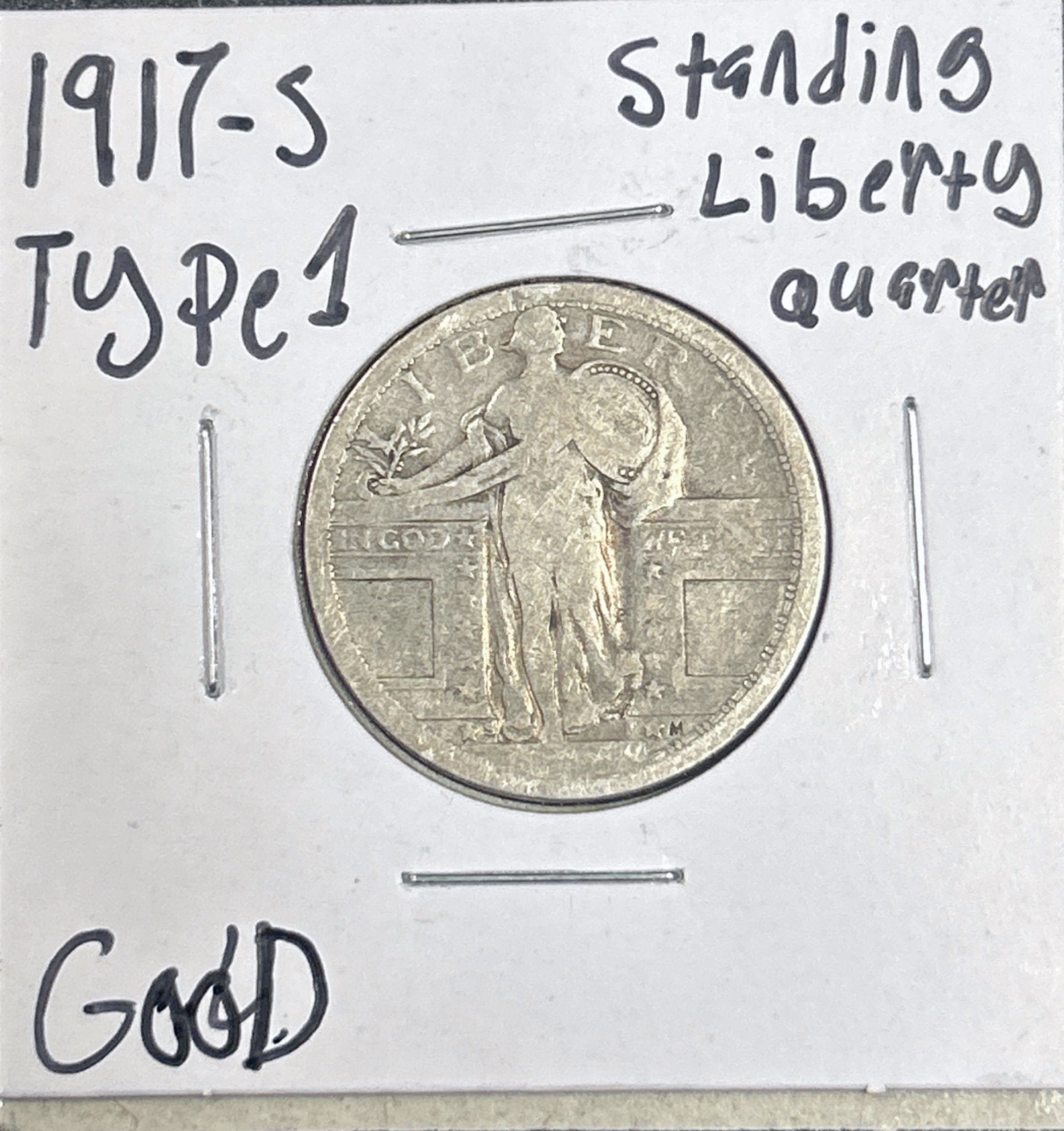 1917-S Standing Liberty Quarter Type 1 5567.D4-A 5567.4-A — Obverse