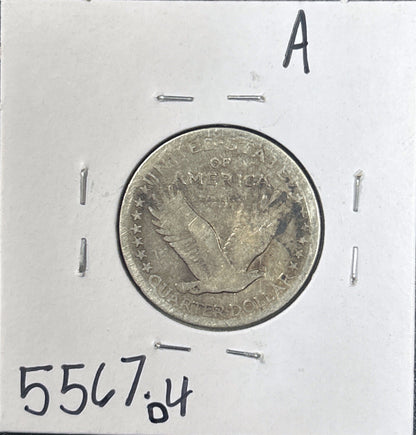 1917-S Standing Liberty Quarter Type 1 5567.D4-A 5567.4-A — Reverse