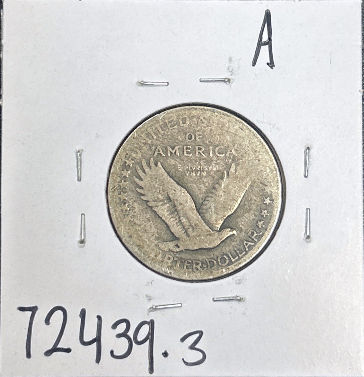 1916-1917 Standing Liberty Quarter Type 1 72439.3-A — Reverse