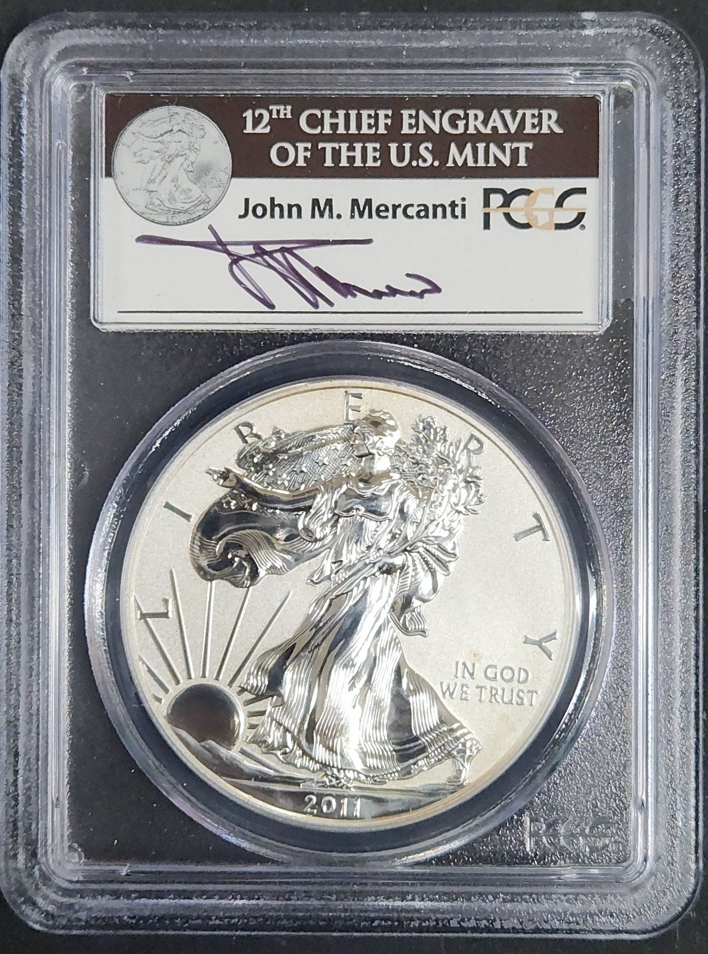2011-P Silver Eagle Reverse Proof PR69 25th Anniversary Set First Strike 71375.69-5091946924158954 — Obverse