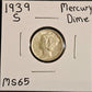 1939-S Mercury Dime MS65 4597.65-A — Obverse