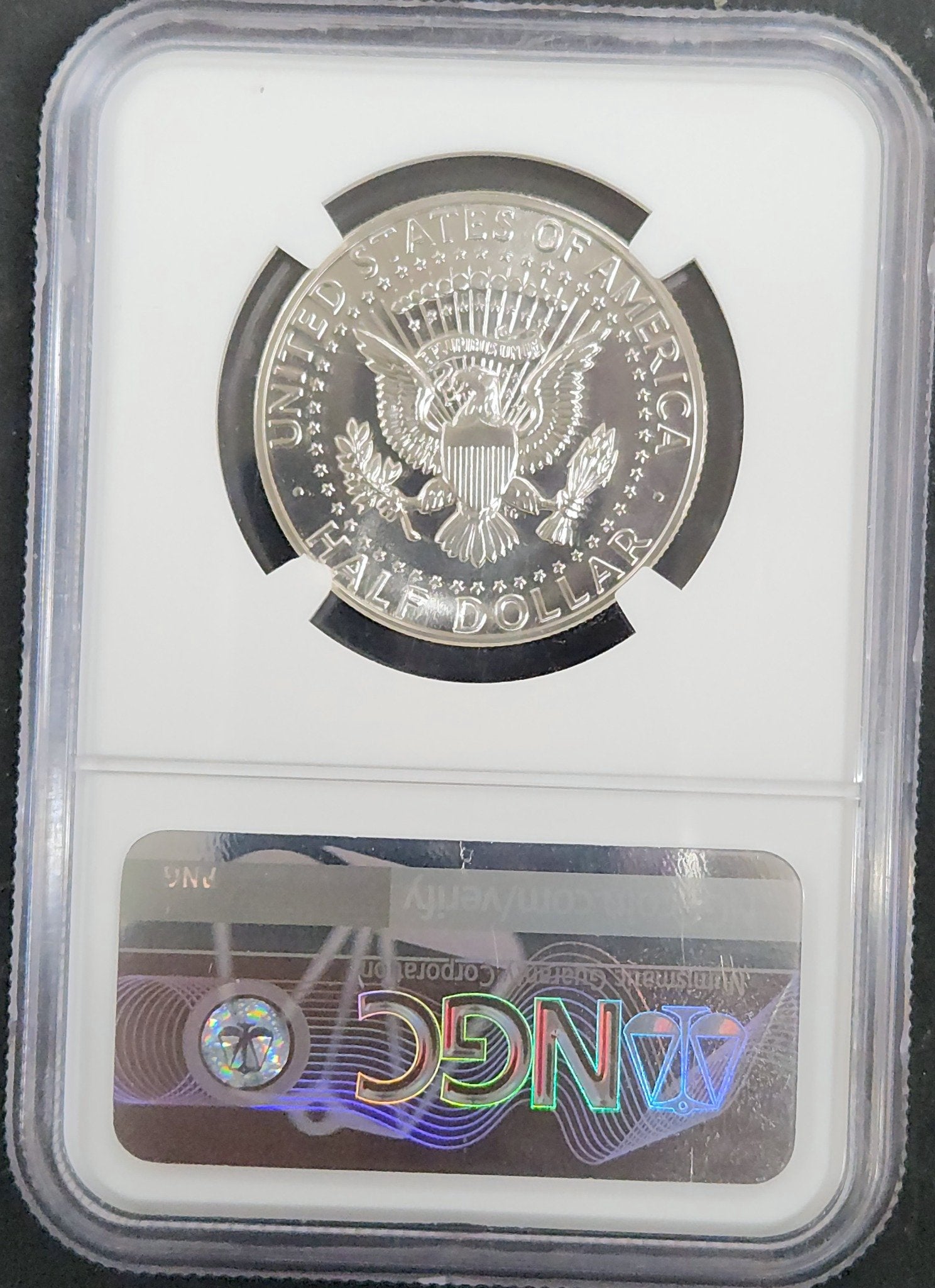 1964 Kennedy Half Dollar Proof 68 NGC 6989.N68-01680068006259581002 — Reverse