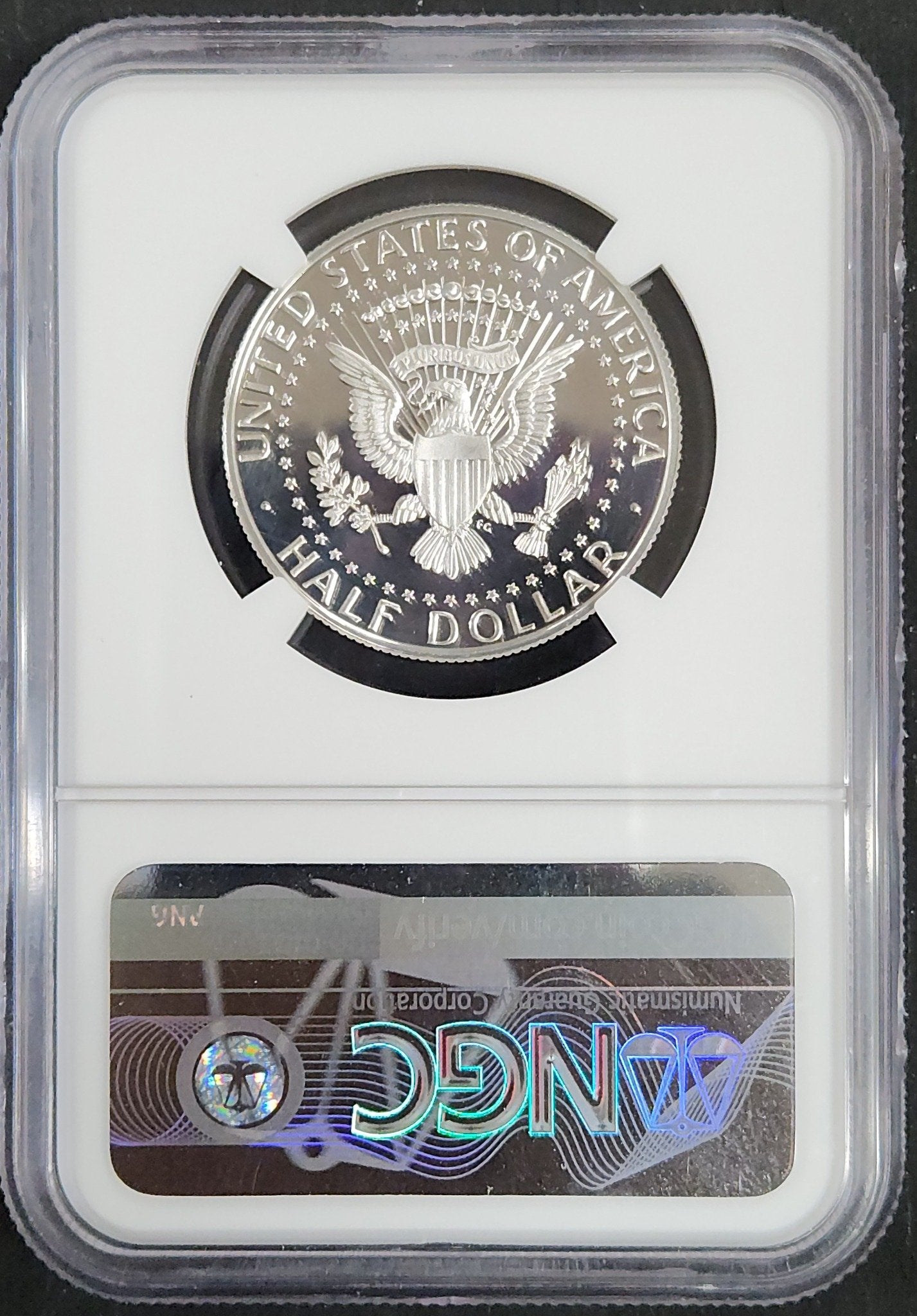 2021-S Silver Kennedy Half Dollar Proof 70 Ultra Cameo NGC 85156.N70-82611470005983884010 — Reverse