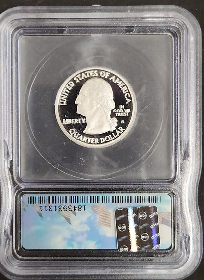 2009-S American Samoa Quater Silver Proof 70 DCAM First Day Of Issue ICG Certified #398 Of 729 ICG 71263.70-1843930501 — Obverse