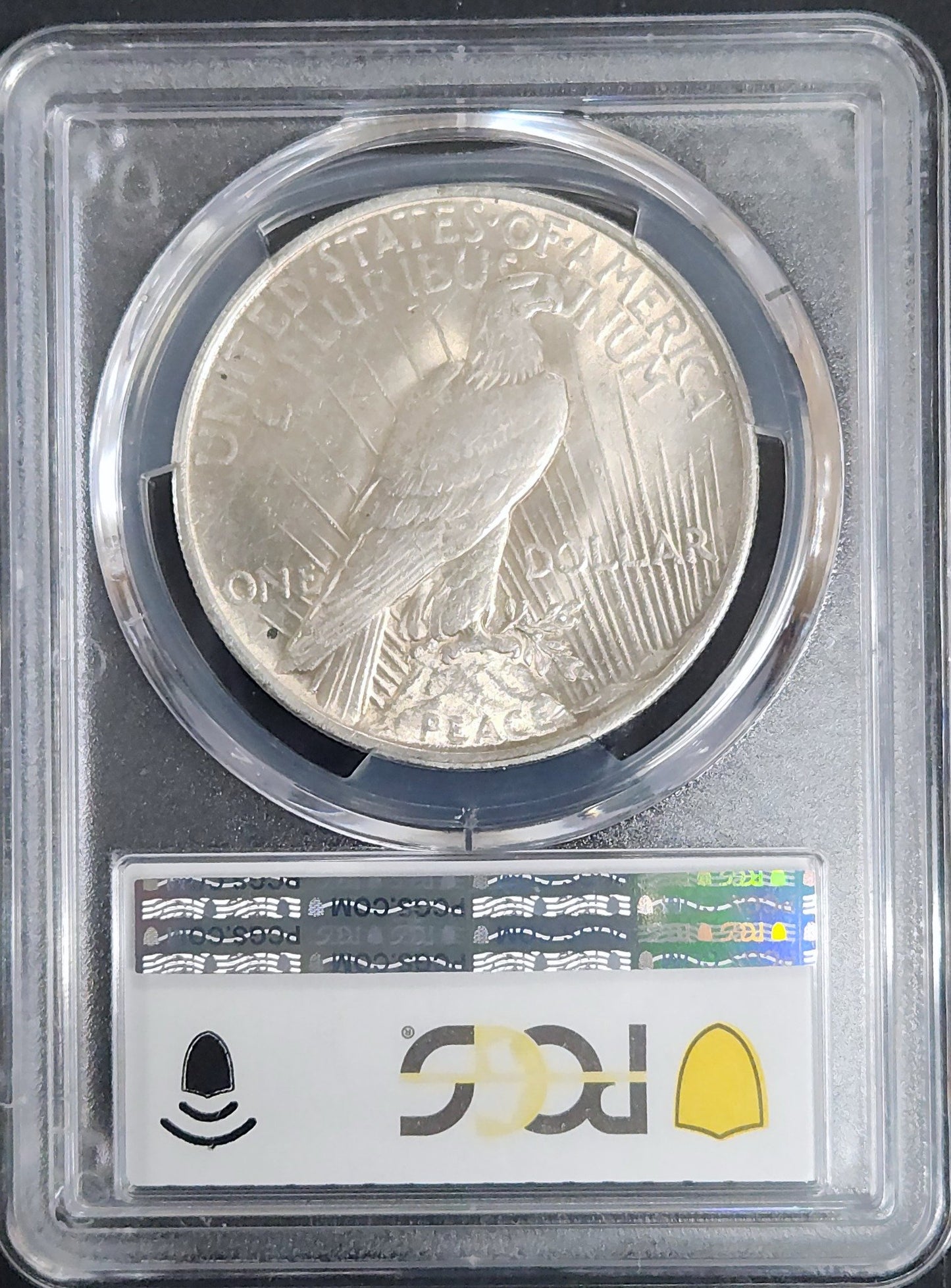 1923 Peace Dollar MS AU55 PCGS 7891.55-1000073600055055968113 — Reverse