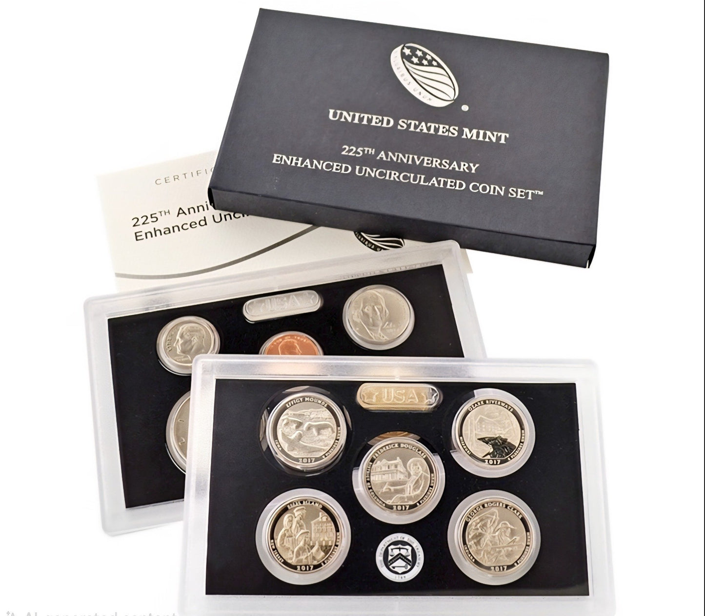 2017 225th anniversary enhanced uncirculated coin set — Obverse
