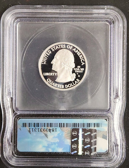 2009-S Puerto Rico Quater Silver Proof 70 DCAM First Day Of Issue ICG Certified #398 Of 729 ICG 70670.70-1843930501 70671.70-A — Reverse